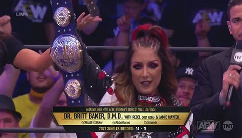 AEW News: Britt Baker Defeats Ruby Soho In AEW Dynamite: Grand Slam ...