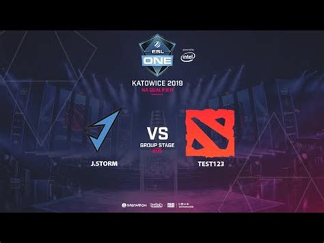 J Storm Vs Test123 ESL One Katowice NA Qualifier Bo5 Game 1