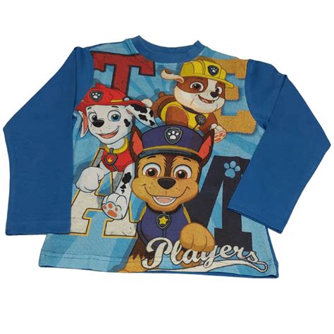 Mes P tits Héros T Shirt bleu clair manches longues La Pat Patrouille
