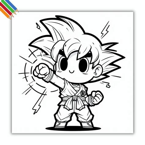 Kolorowanki Son Goku Do Druku Darmowe Pdf