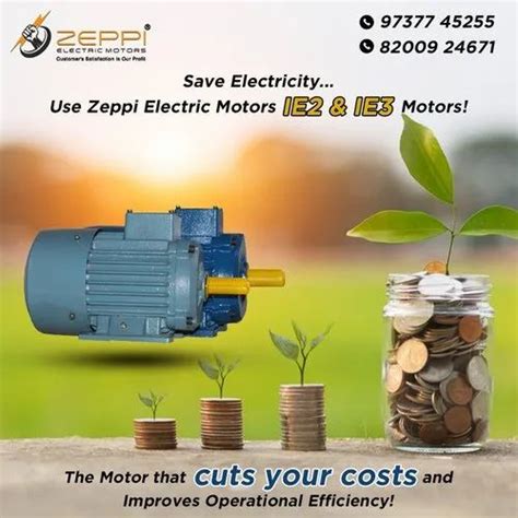 Zeppi Three Phase 5 Hp Induction Motor Ip Rating Ip 55 Voltage 415