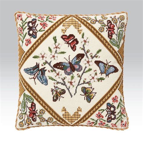 English Summer Butterflies Ehrman Tapestry This Needlepoint Adapted