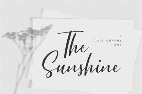 The Sunshine Font Dafont Free