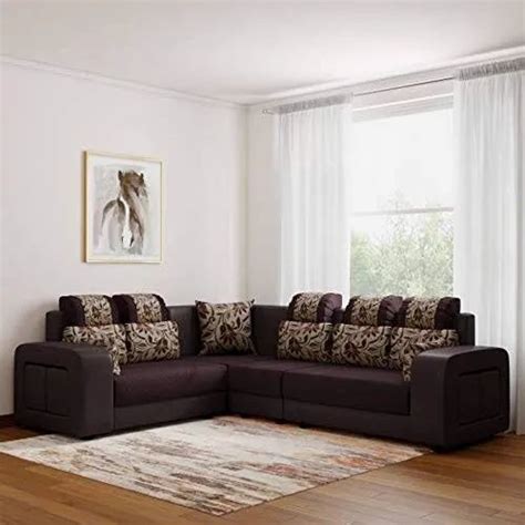 Wooden Modern Corner L Shaped Sofa Set For Home At Rs 38000 Piece In