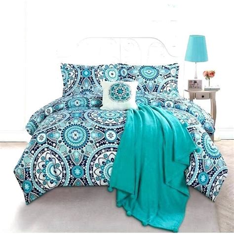 Navy And Aqua Bedding Cool Turquoise Blue Comforter Set Comforters Twin Full Home Design 9