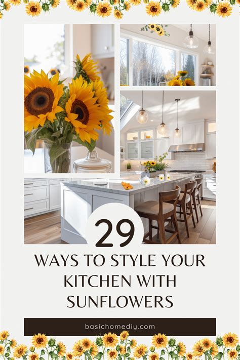 Best Cheerful Diy Sunflower Kitchen Decor Ideas For Your Home Basic