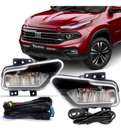 Kit Farol Led Milha Fiat Toro 2021 2022 2023 Full Led Parcelamento