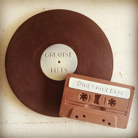 Chocolate Vinyl Record And Cassette Duo By Choc On Choc
