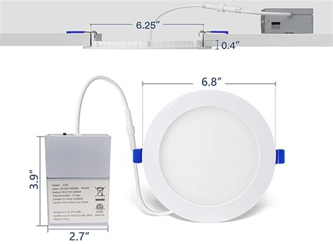 6 5cct Flat Slim Panel Light 2700k 3000k 3500k 4000k 5000k