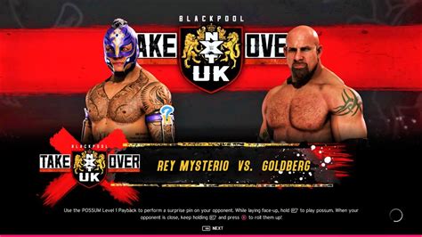 REY MYSTERIO VS GOLDBERG WWE 2K20 60 FPS GAMEPLAY YouTube