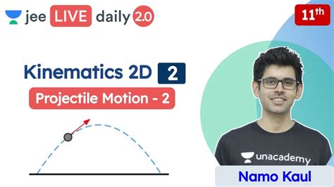 Jee Kinematics 2d L2 Projectile Motion Class 11 Unacademy Jee