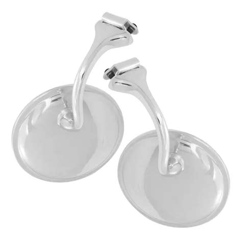 Par Espelho Retrovisor Hot Rod Metal Cromado Marta Rocha Parcelamento Sem Juros