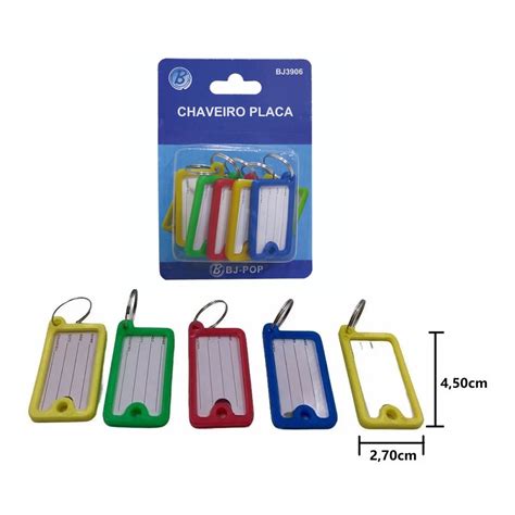 CHAVEIRO 5PC PLAST Shopee Brasil