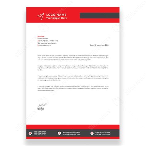 Colorful Contract Letterhead Company Corporate Identity Abstract Modern