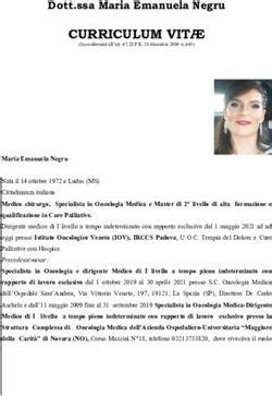 Curriculum Vit Dott Ssa Maria Emanuela Negru Istituto Oncologico Veneto