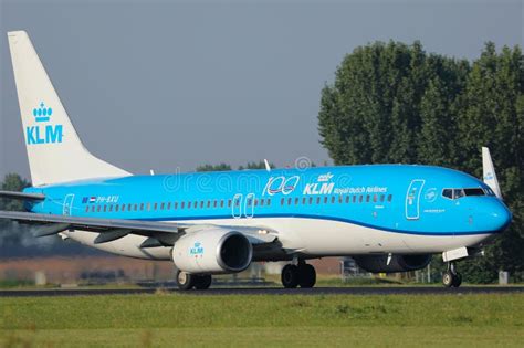 Klm Plane Doing Taxi On Taxiway Editorial Image Image Of Netherlands