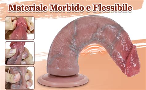 Dildo Realistico In Silicone Sex Toys Per Donne Uomini Coppie Dildos Anal Plug Replica Del