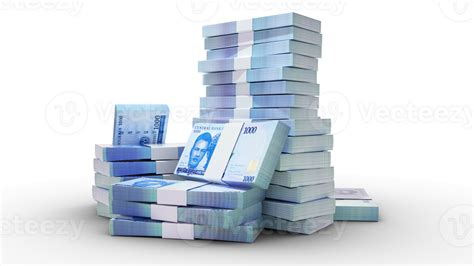 Stacks Of Nigerian Naira Notes Money On Transparent Background