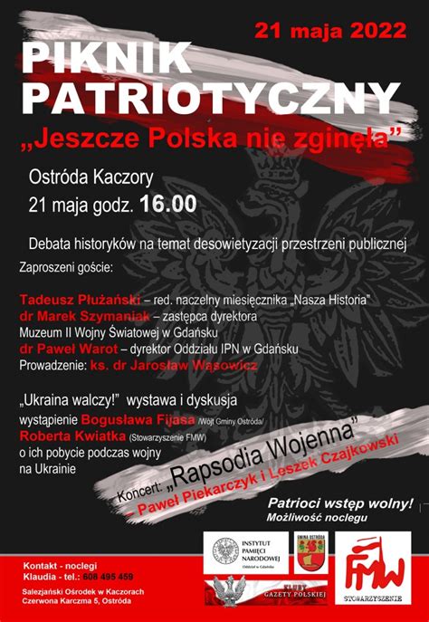 Kluby Gazety Polskiej Zapraszamy Na Piknik Patriotyczny Maja