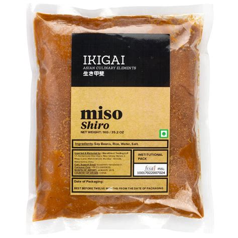 Ikigai Shiro Miso Paste1kg 352oz All Natural Light Miso And Soy