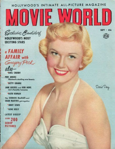 Doris Day Movie World Magazine September 1952 Cover Photo United States