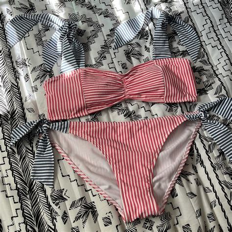 Nobo No Boundaries Red White Blue Bikini Size M Gem