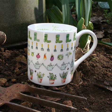 Sophie Allport Green Fingers Large Mug 425ml Redber Coffee
