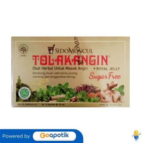 Tolak Angin Bebas Gula Box 5 Pcs Lazada Indonesia