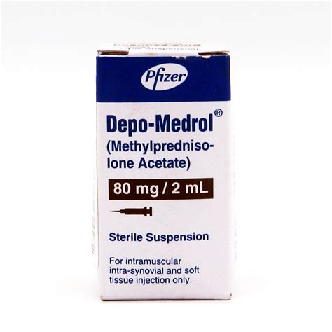 Depo Medrol 80mg Injection Methylprednisolone Acetate Musani