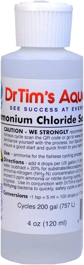 Dr Tims Ammonium Chloride Cycle New Aquariums 120ml Uk Pet