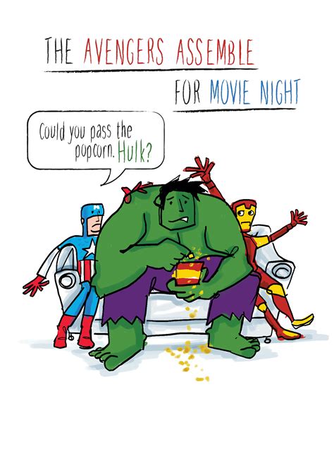 Personalised Marvel Avengers Assemble For Movie Night Birthday Card