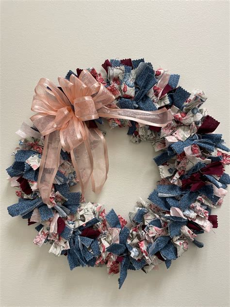 Floral Rag Wreath - Etsy