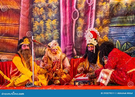 Artist Playing Role of Ramayana Character during Dussehra Festival Editorial Photo - Image of ...