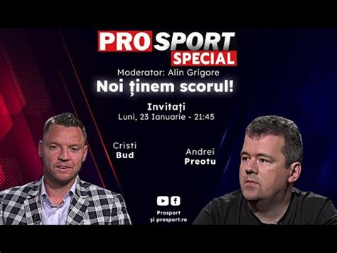 Prosport Special Farul Cfr Cluj Analiz M Cu Cristi Bud I