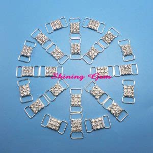 Single Row SS29 Straight Space Chain Crystal Bikini Connectors BCL102