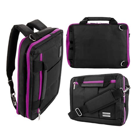 3 In 1 Convertible Laptop and Tablet Briefcase Messenger Shoulder Bag Backpack 11.6 Inch ...