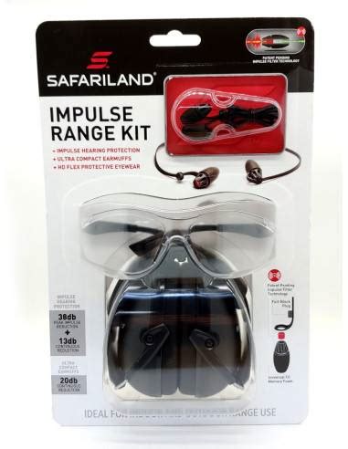 Kit Per Poligono Sparo Safariland Impulse Range Kit Cuffie Occhiali