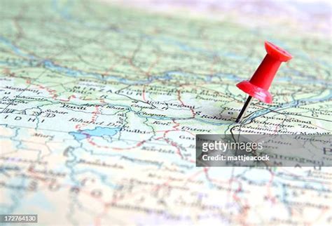 Road Map With Pins Photos And Premium High Res Pictures Getty Images