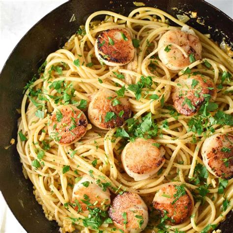 Scallop Linguine The Dizzy Cook