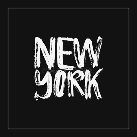 New York Lettering Stock Vector Illustration Of Calligraphic 120037796