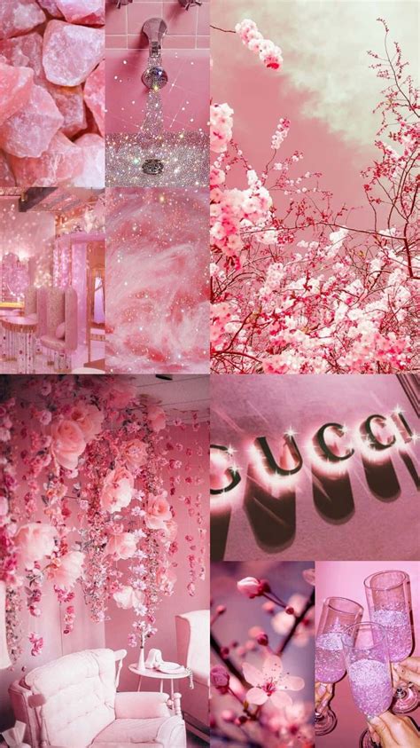 Download Pink Fall Aesthetic Collage Wallpaper | Wallpapers.com