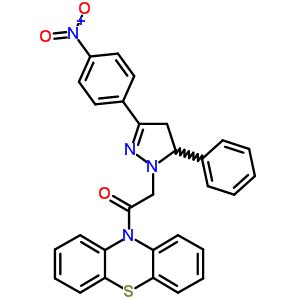 78807 75 7 10 3 4 Nitrophenyl 5 Phenyl 4 5 Dihydro 1H Pyrazol 1 Yl