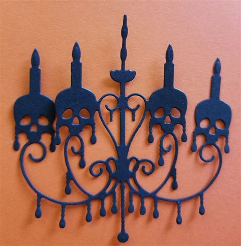 Halloween Skeleton Skull Chandelierlight Fixture 4 Die Cut Etsy