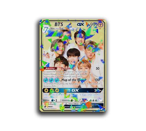 BTS Special Holographic Pokémon Collective GX Trading Card Etsy