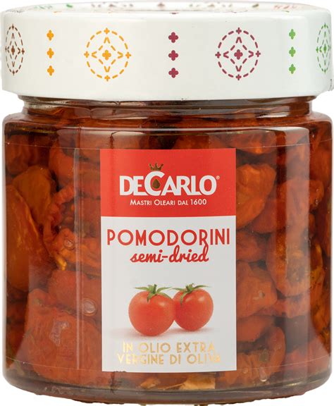 Pomodorini Semi Dried De Carlo 190Gr Enoteca Telaro Enoteca Telaro