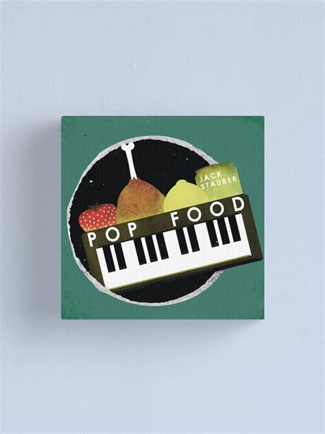 Jack Stauber Pop Food Album Cover Canvas Print By Freshfroot Redbubble