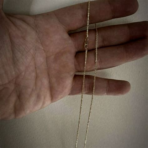 Solid K Gold Mm Thick Diamond Cut Italian Twisted Rope Chain