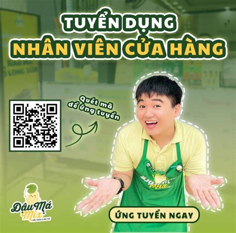 Tuyển Dụng Nhân Viên Cửa Hàng Đậu Má Mix Đậu Má Mix