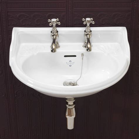 Silverdale Victorian Wall Mounted Cloakroom Basin Victorian Plumbing