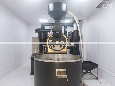 Máy rang cà phê kg hot air hồi khí